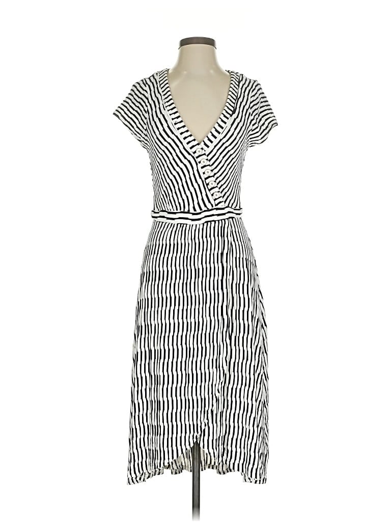 Pre-owned Maeve By Anthropologie Casual Dress In White