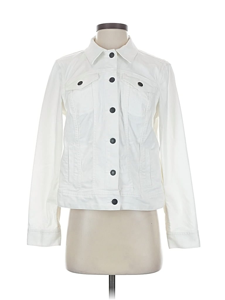 Pre-owned Talbots Outlet Jacket In White
