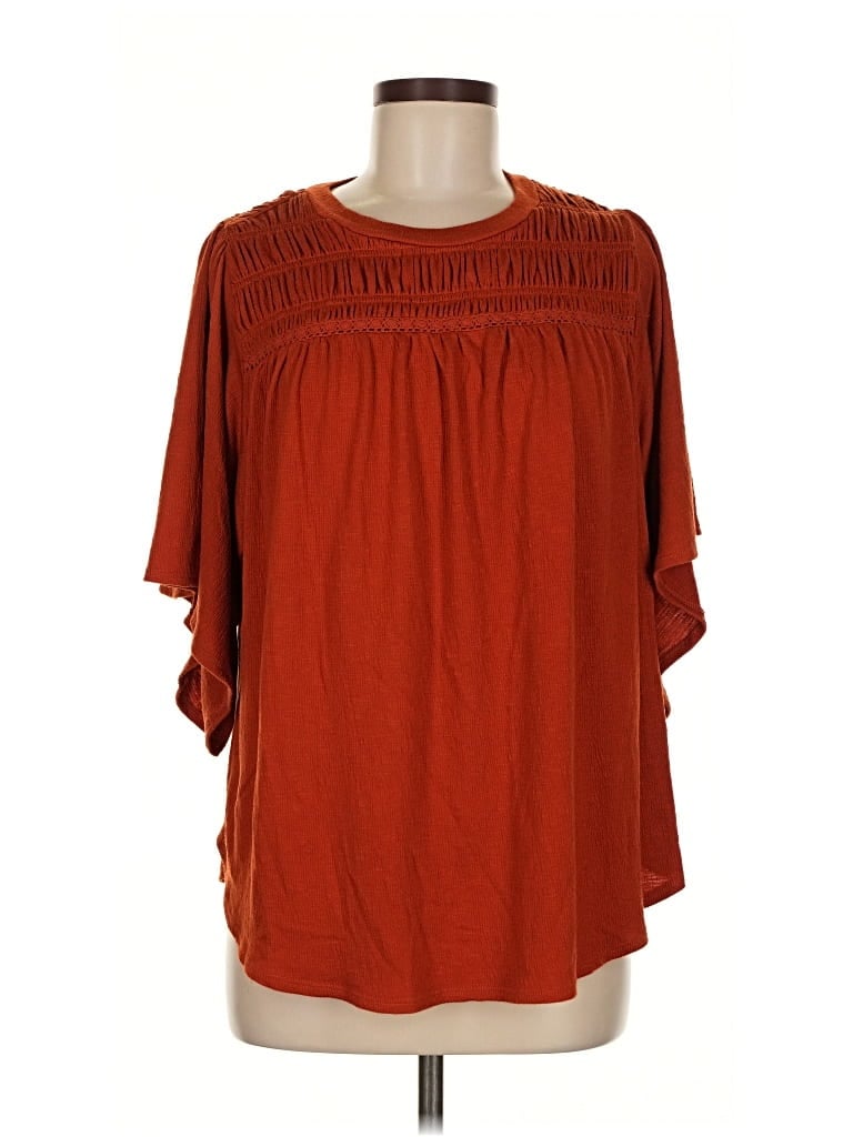 Pre-owned Torrid 3/4 Sleeve Blouse In Orange