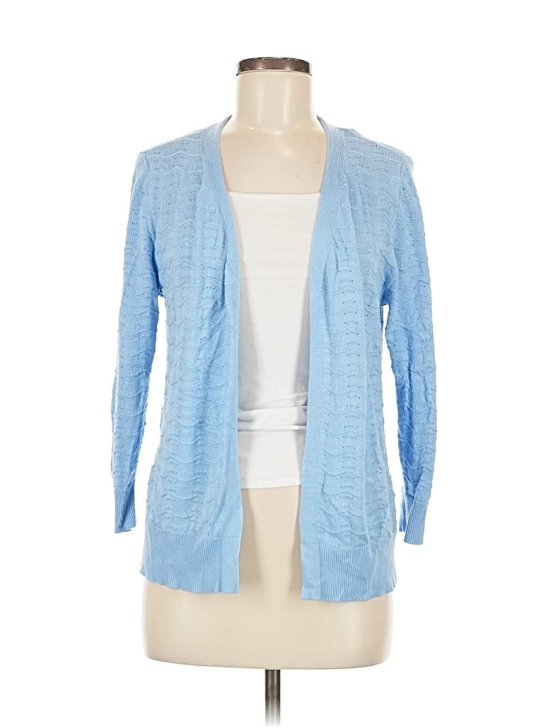 Pre-owned Assorted Brands Cardigan Sweater In Blue