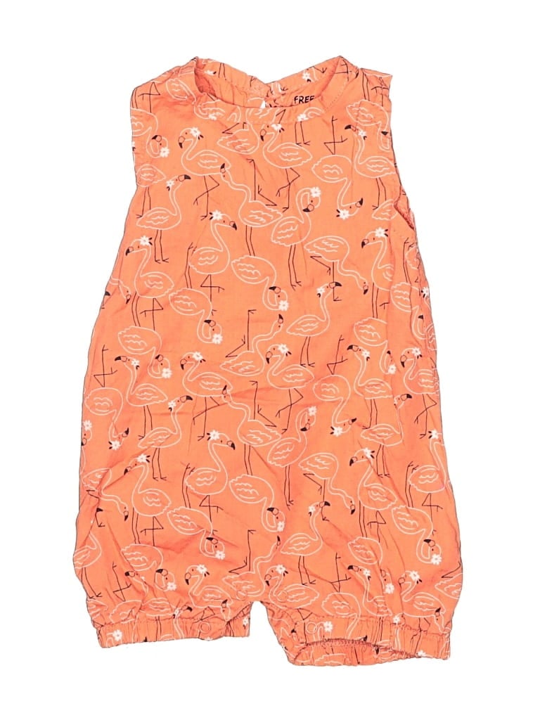 Pre-owned Free Planet Babies' Dress In Orange