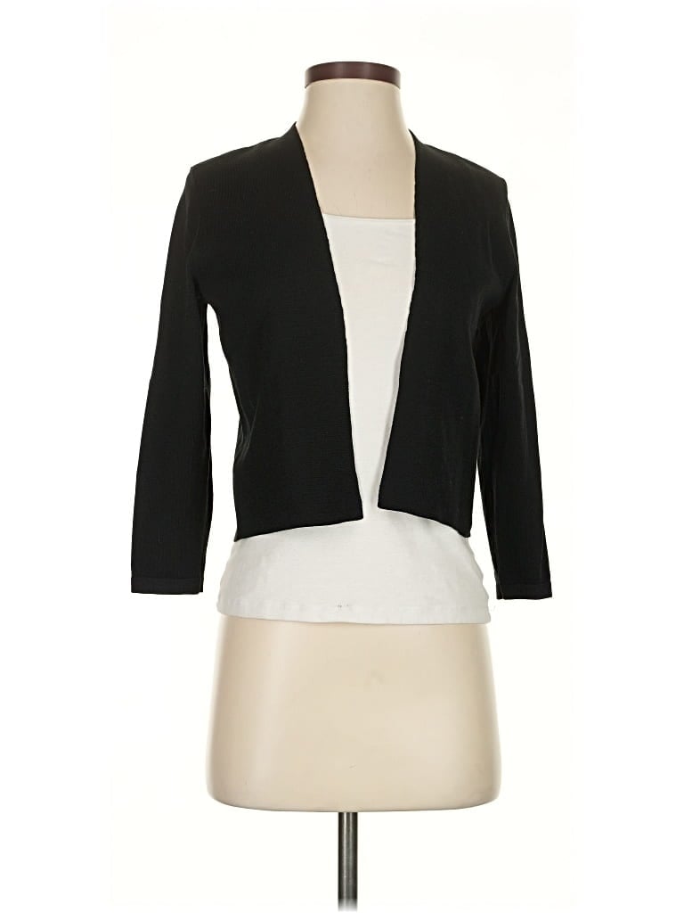 Pre-owned Ann Taylor Factory Cardigan Sweater In Black