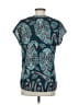 Valerie Stevens 100% Polyester Teal Short Sleeve Blouse Size S - photo 2