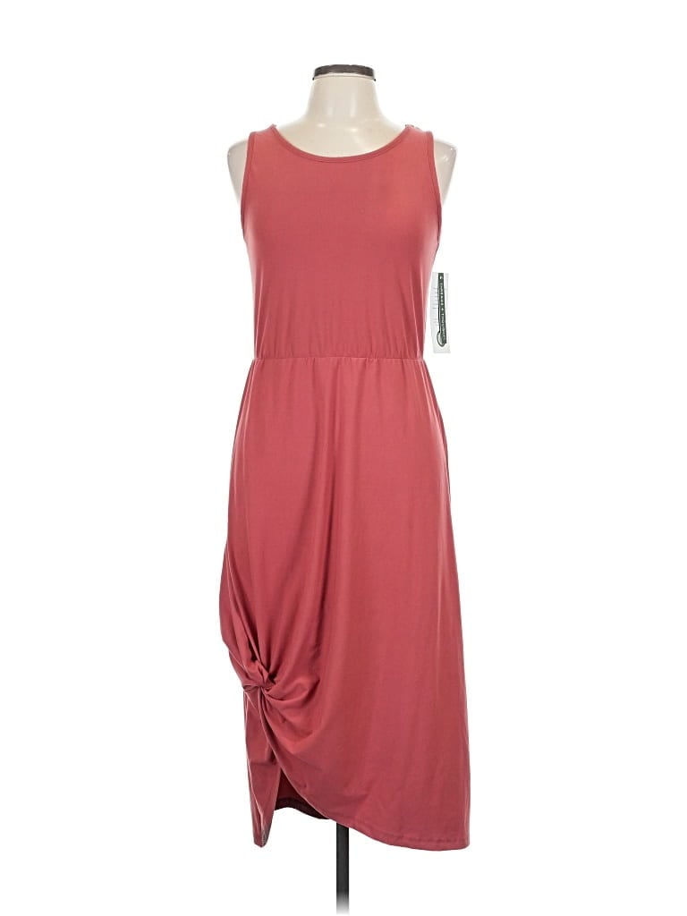 Pre-owned Threads 4 Thought Casual Dress In Burgundy