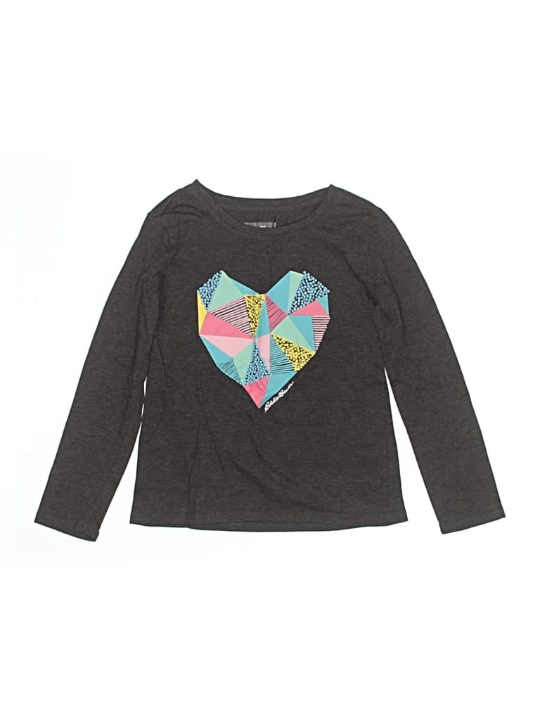 Pre-owned Eddie Bauer Kids' Long Sleeve T-shirt In Gray