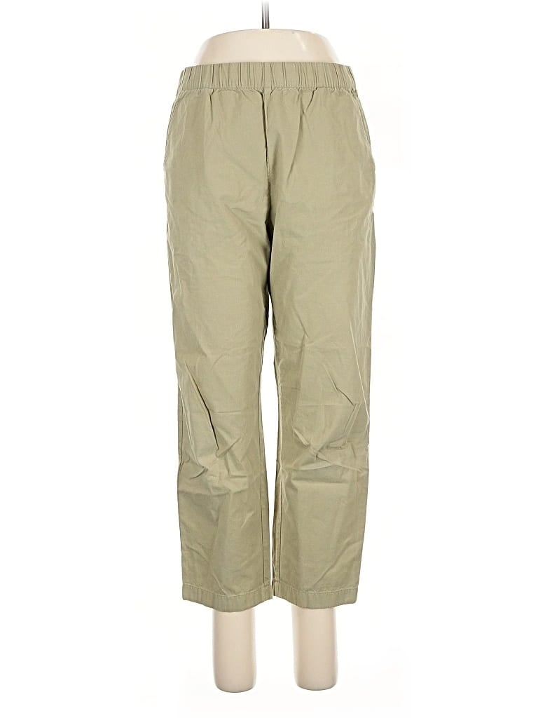 Pre-owned Uniqlo Khaki Pant In Green