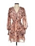 o.p.t 100% Polyester Paisley Tan Cocktail Dress Size XS - photo 1