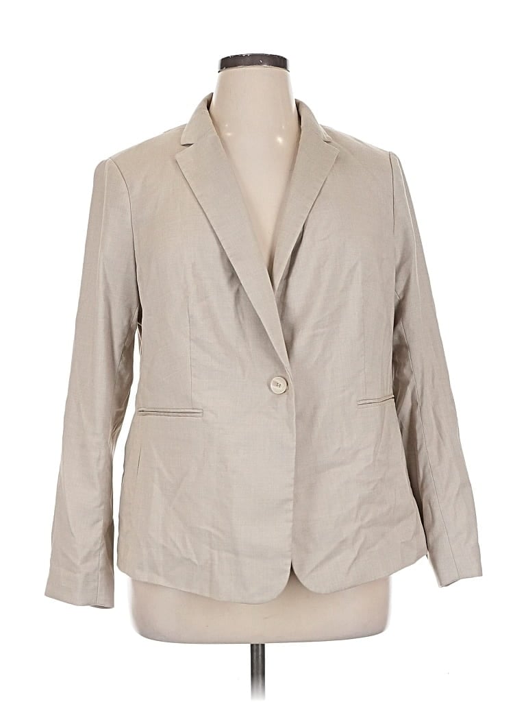 Pre-owned H&m Blazer Jacket In Brown