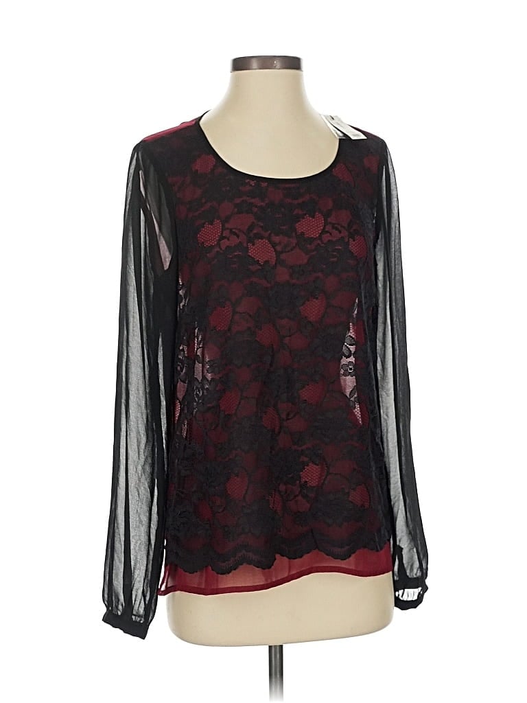 Pre-owned The Limited Long Sleeve Blouse In Black