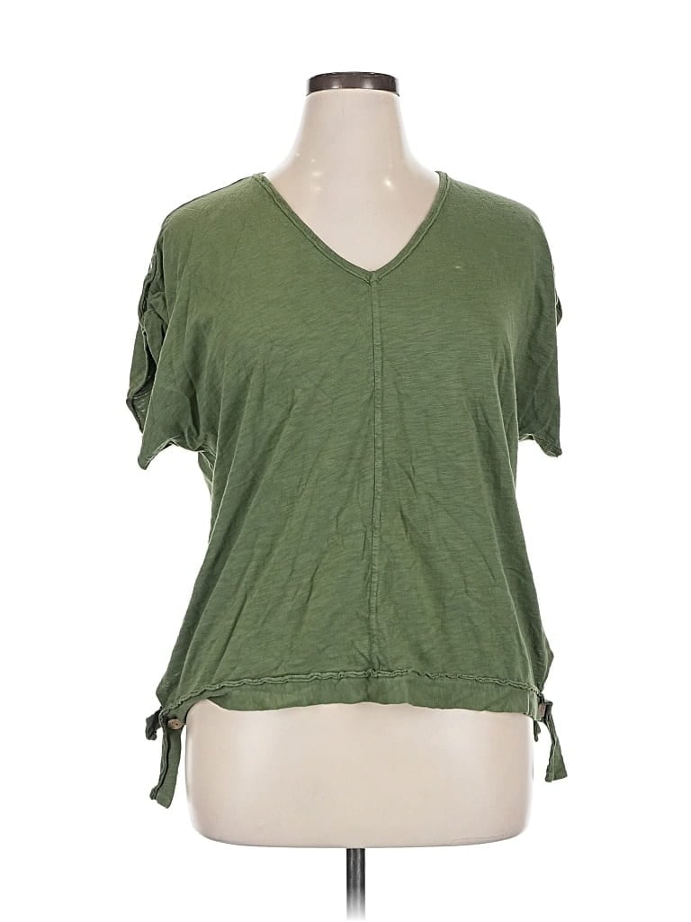 Pre-owned Xcvi Short Sleeve T-shirt In Green