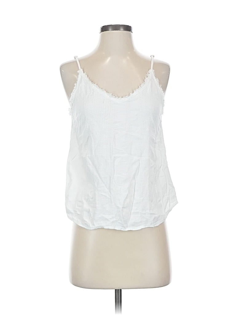 Pre-owned Cloth & Stone Tank Top White Halter Neckline Tops