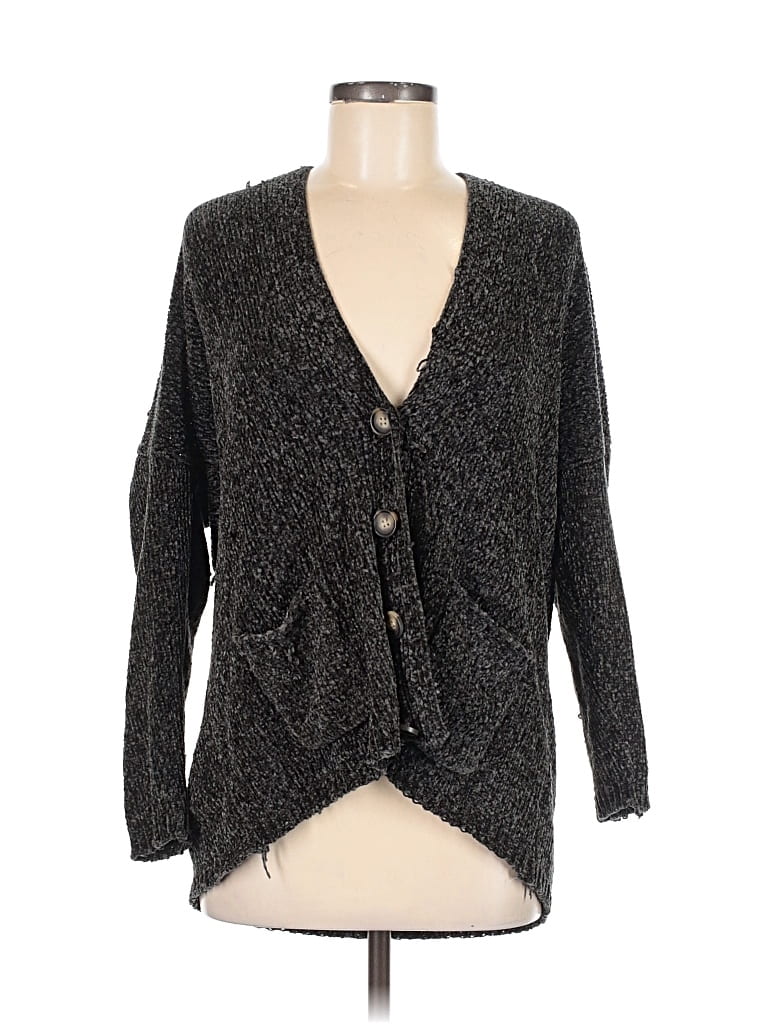 Pre-owned Wild Fable Cardigan Sweater In Black