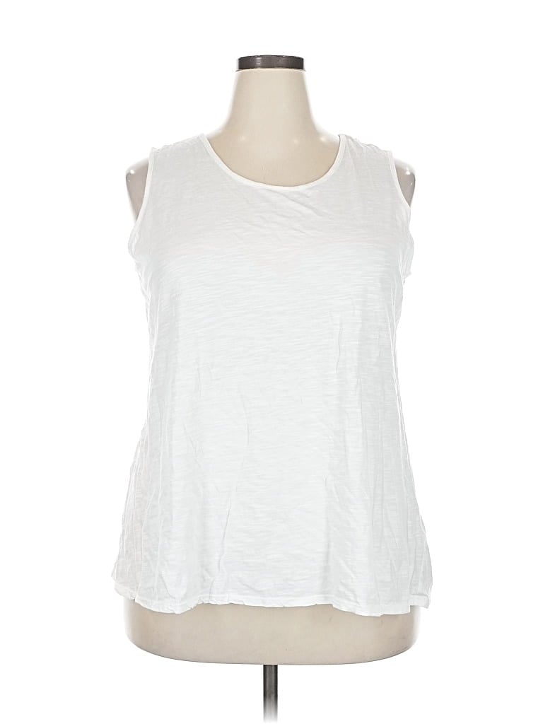Pre-owned White Birch Sleeveless T-shirt In White