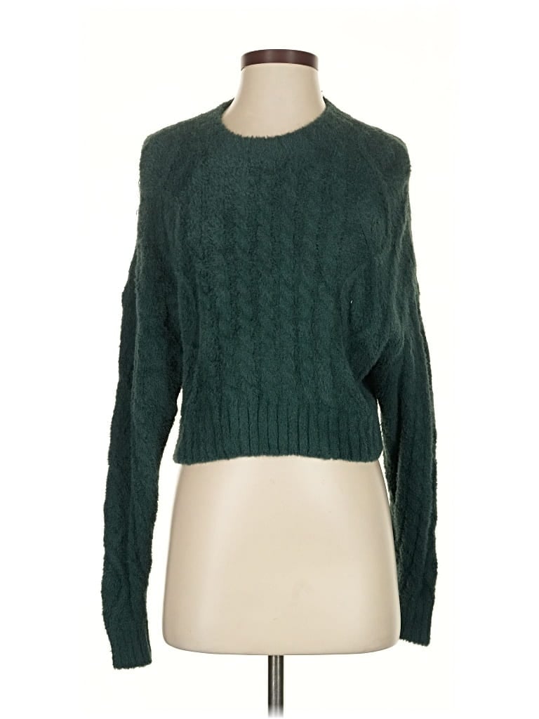 Pre-owned Aerie Pullover Sweater In Green