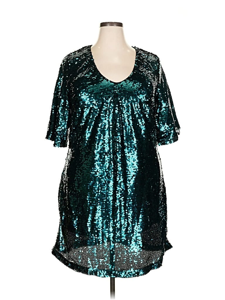 Pre-owned City Chic Cocktail Dress In Blue