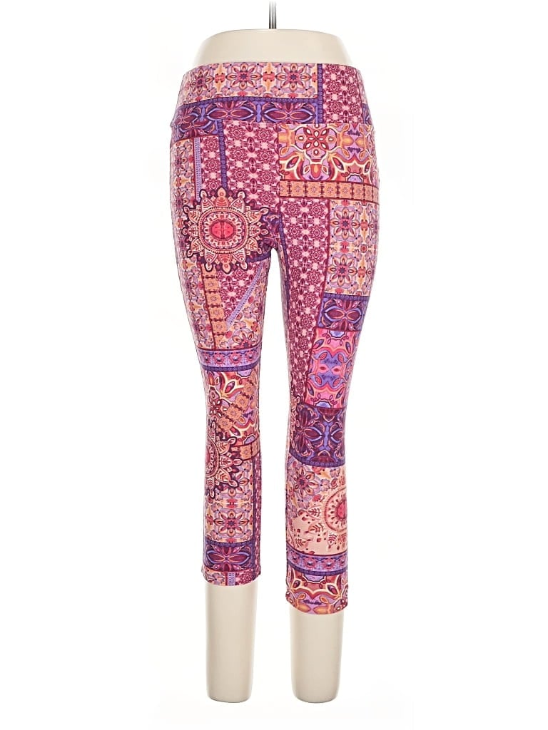 Pre-owned Terra & Sky Leggings In Purple