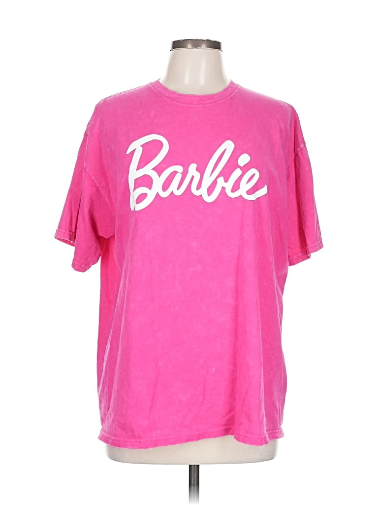 Pre-owned Barbie Short Sleeve T-shirt In Pink