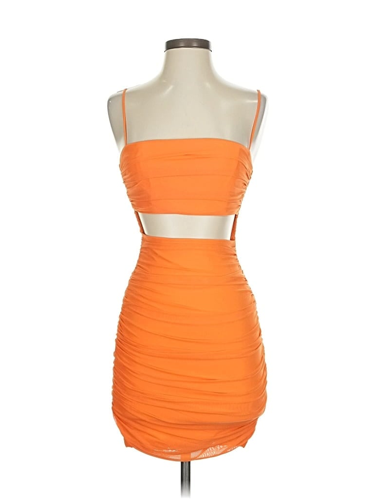 Pre-owned Hello Molly Cocktail Dress In Orange