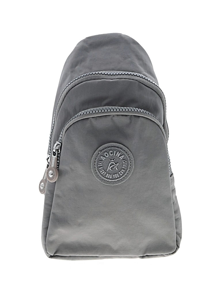 Pre-owned Assorted Brands Backpack In Gray