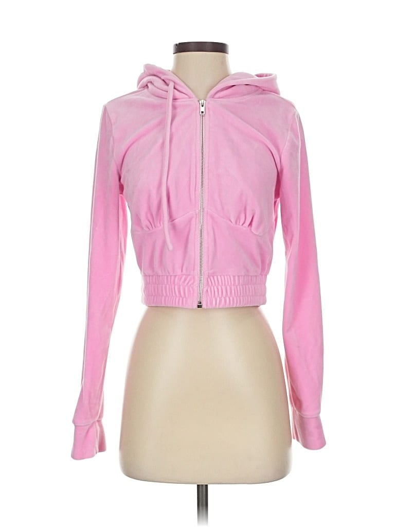 Pre-owned Iris Zip Up Hoodie In Pink