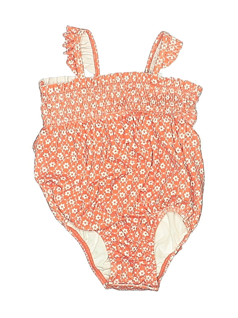 Pre-owned Janie And Jack Babies' One Piece Swimsuit In Orange