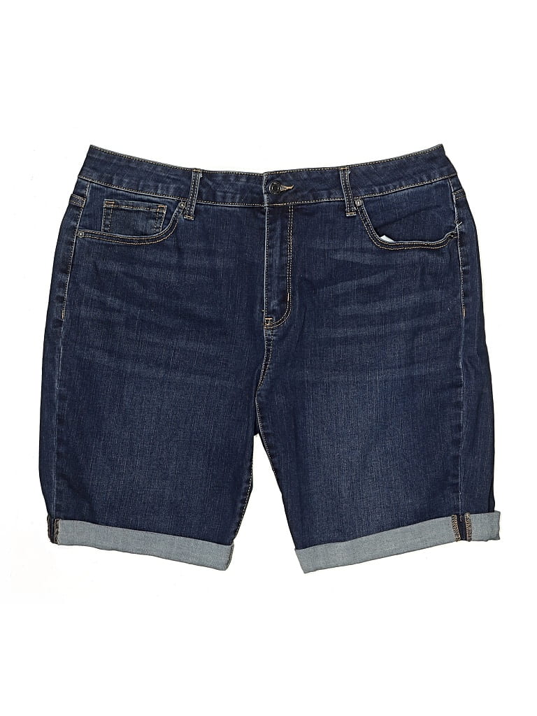 Pre-owned Time And Tru Denim Shorts In Blue