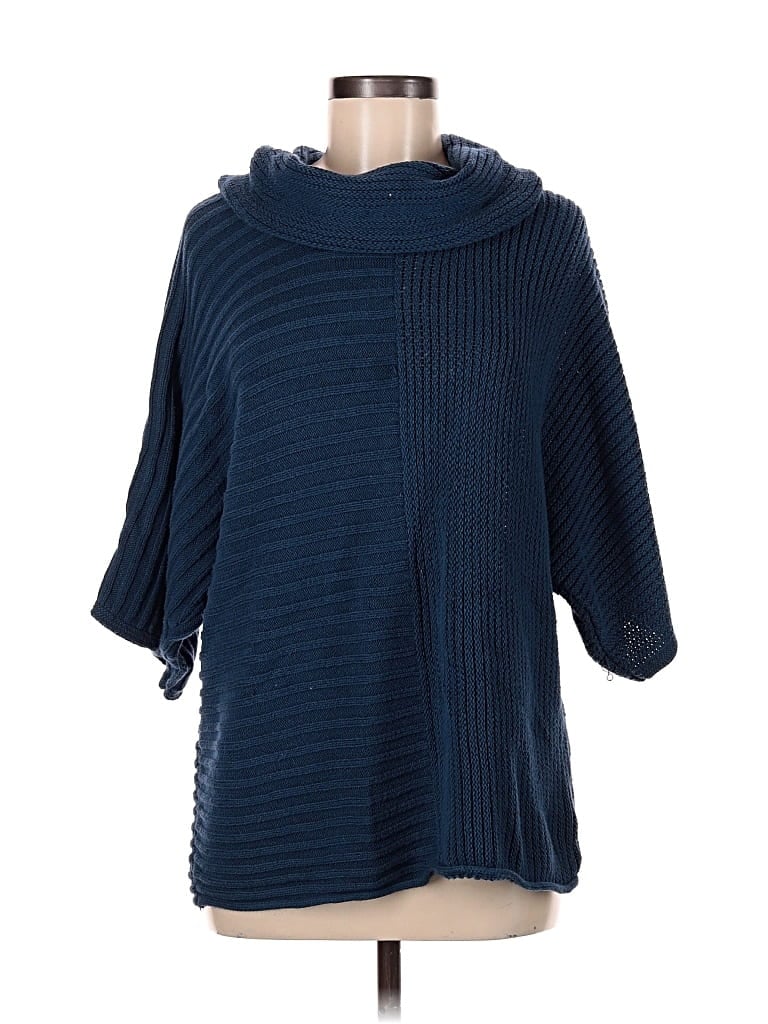 Pre-owned Style & Co Poncho In Blue