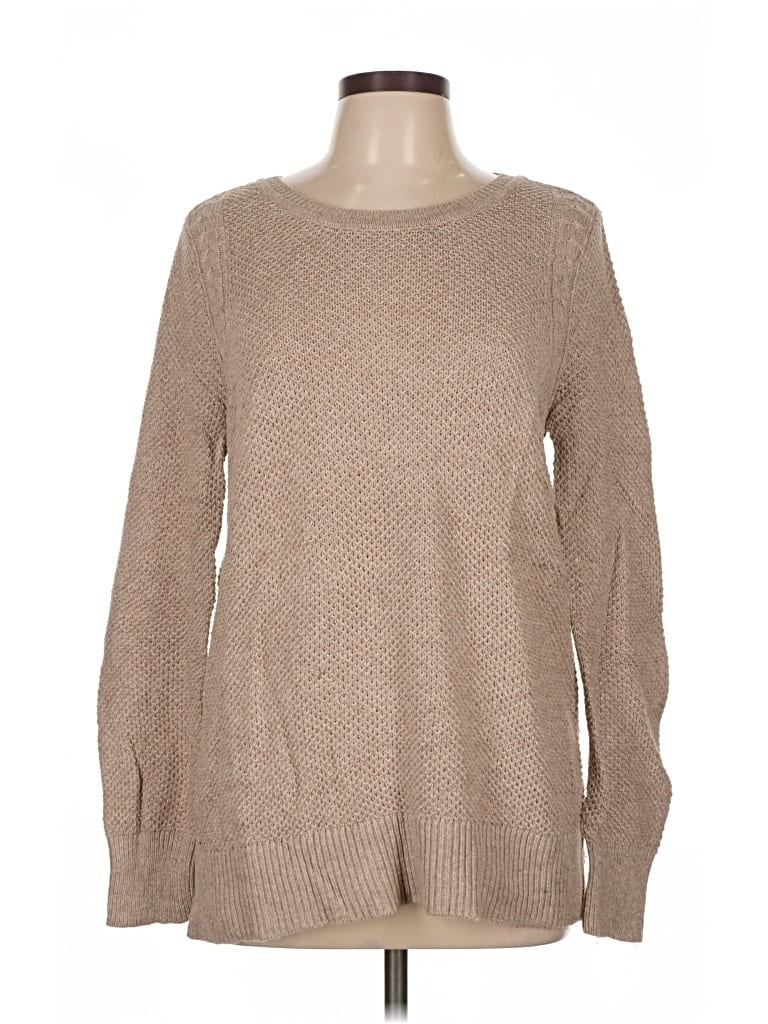 Pre-owned Ann Taylor Loft Pullover Sweater In Brown