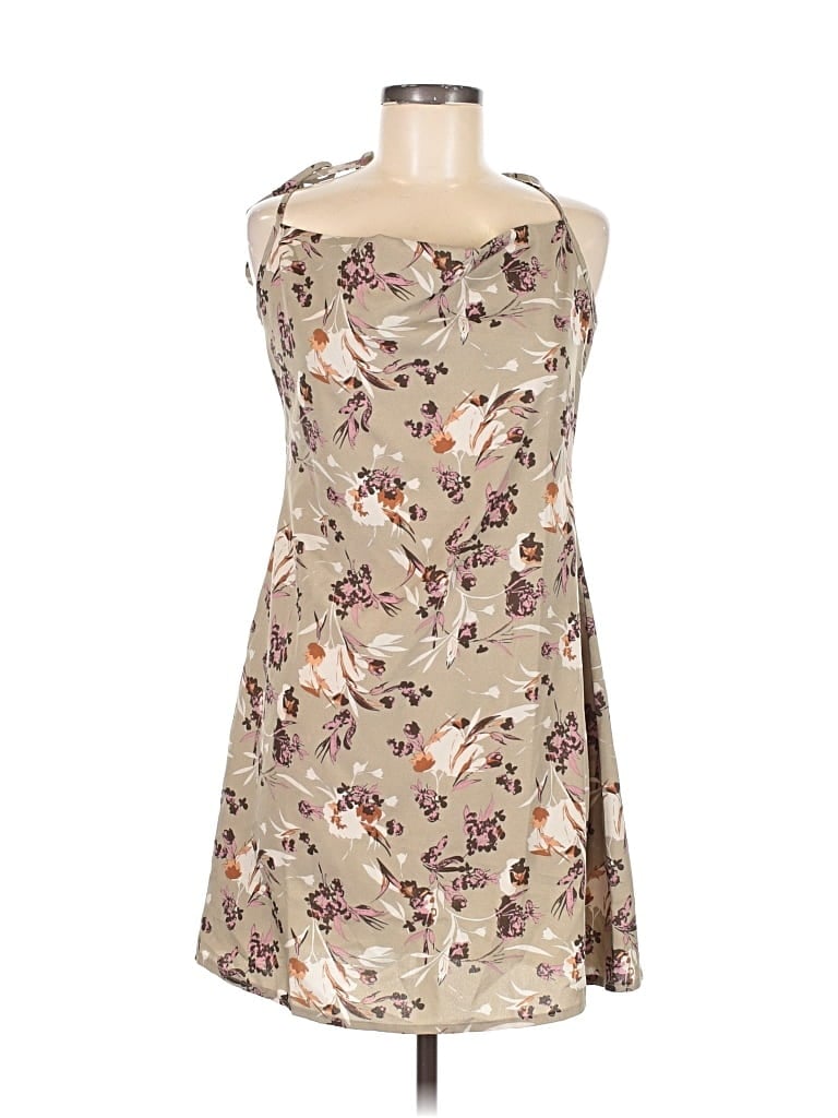 Pre-owned Shein Casual Dress In Brown