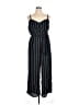 City Chic 100% Polyester Stripes Black Jumpsuit Size 14 Plus (XS) - photo 1