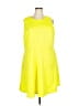 Spense Solid Yellow Casual Dress Size 24 - photo 1