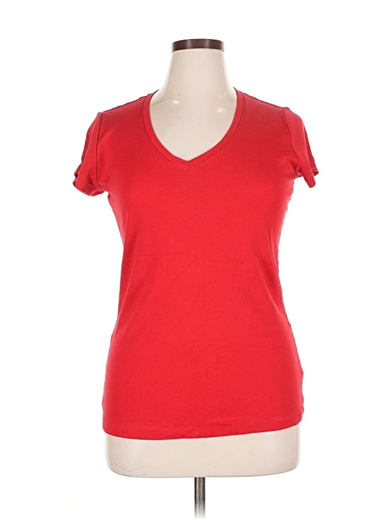 Pre-owned Jcpenney Short Sleeve T-shirt In Red