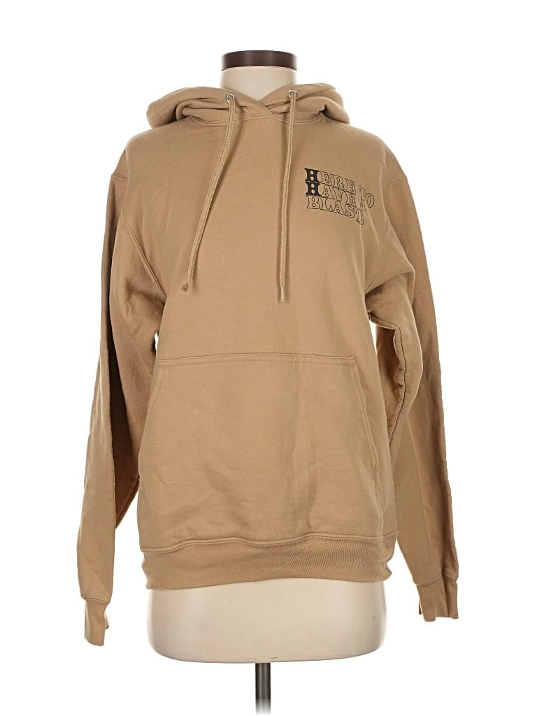 Pre-owned Port & Company Pullover Hoodie In Brown