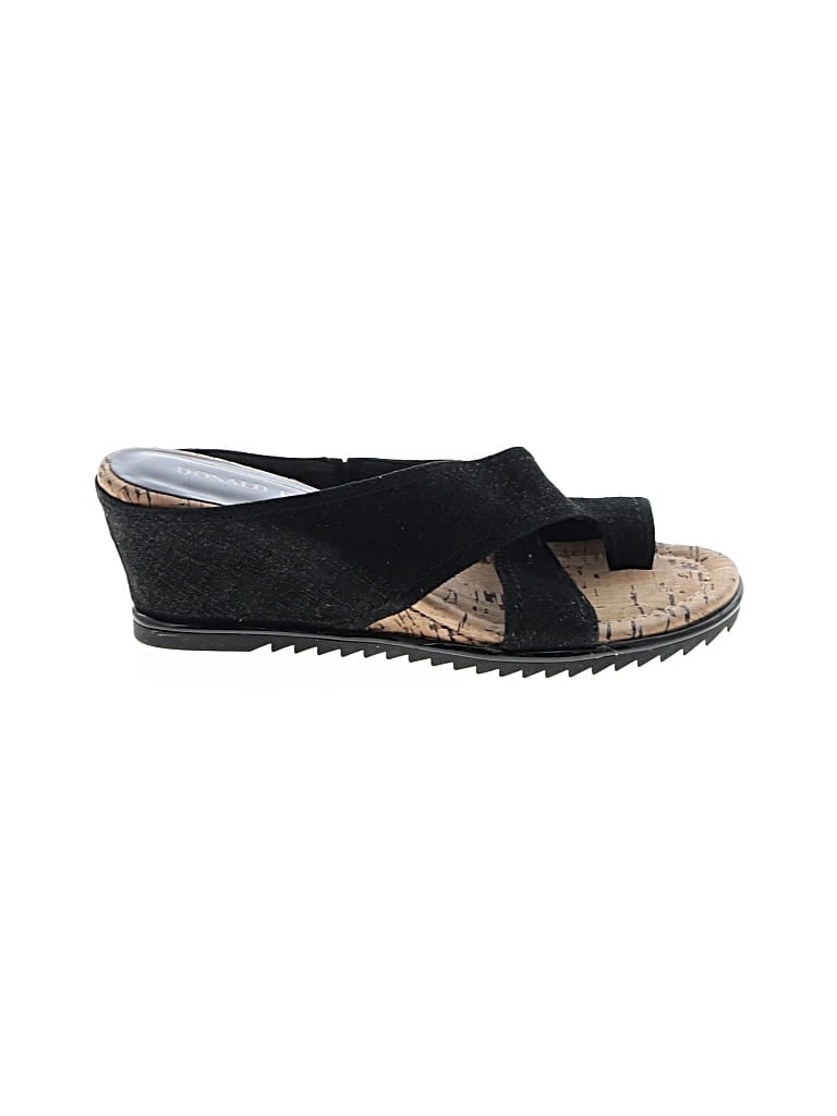 Pre-owned Donald J Pliner Wedges In Black