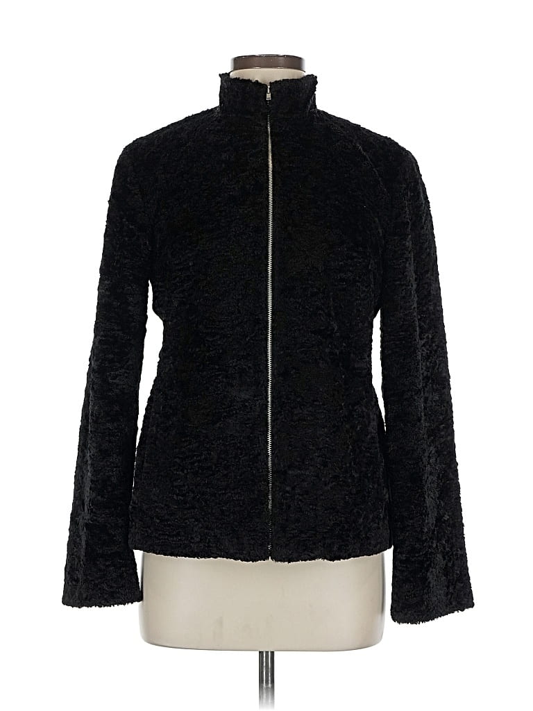 Pre-owned Harold's Faux Fur Jacket In Black