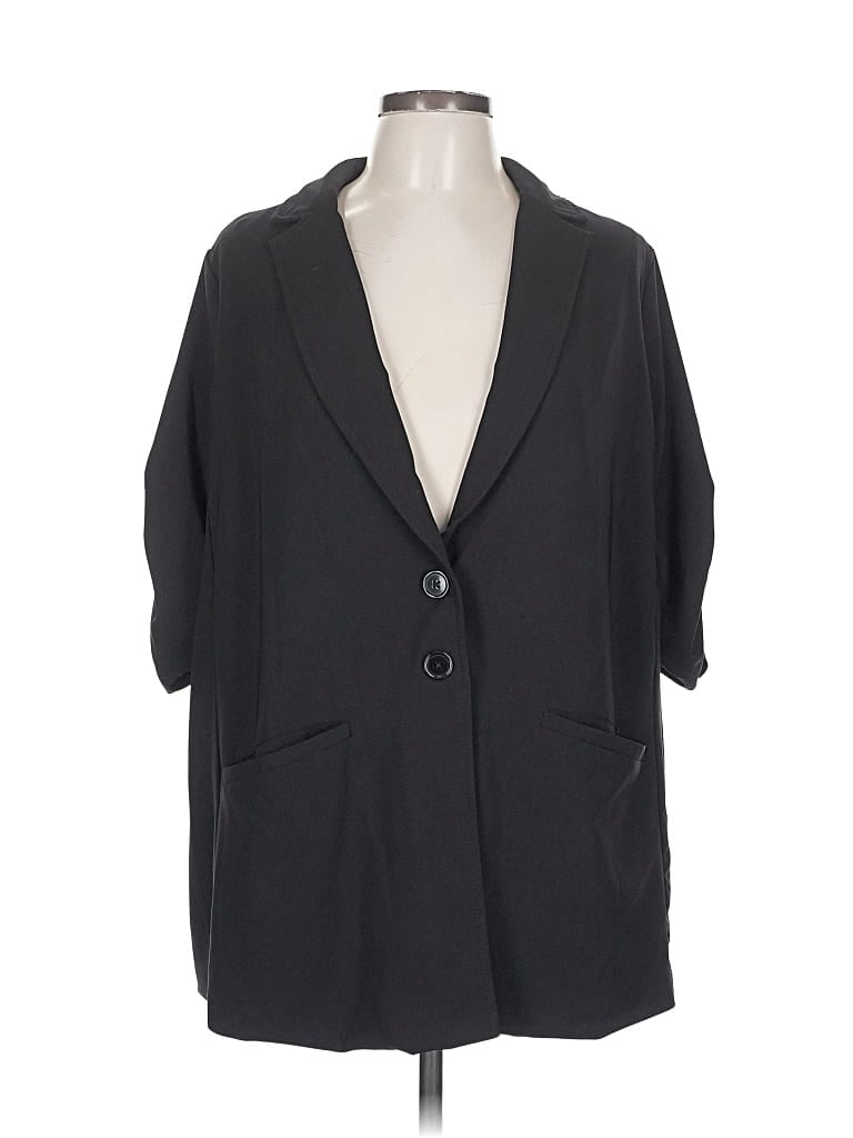 Pre-owned Torrid Blazer Jacket In Black