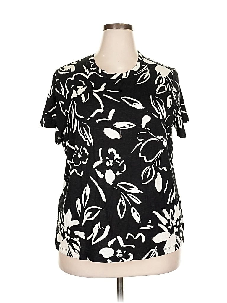 Pre-owned Sanctuary Short Sleeve T-shirt In Black