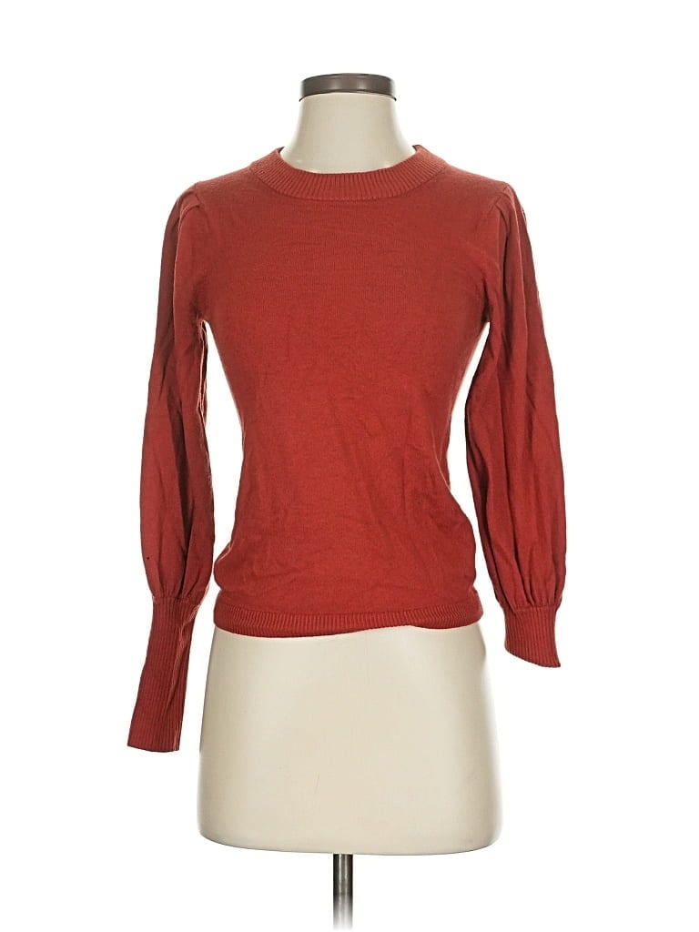 Pre-owned Ann Taylor Pullover Sweater In Red