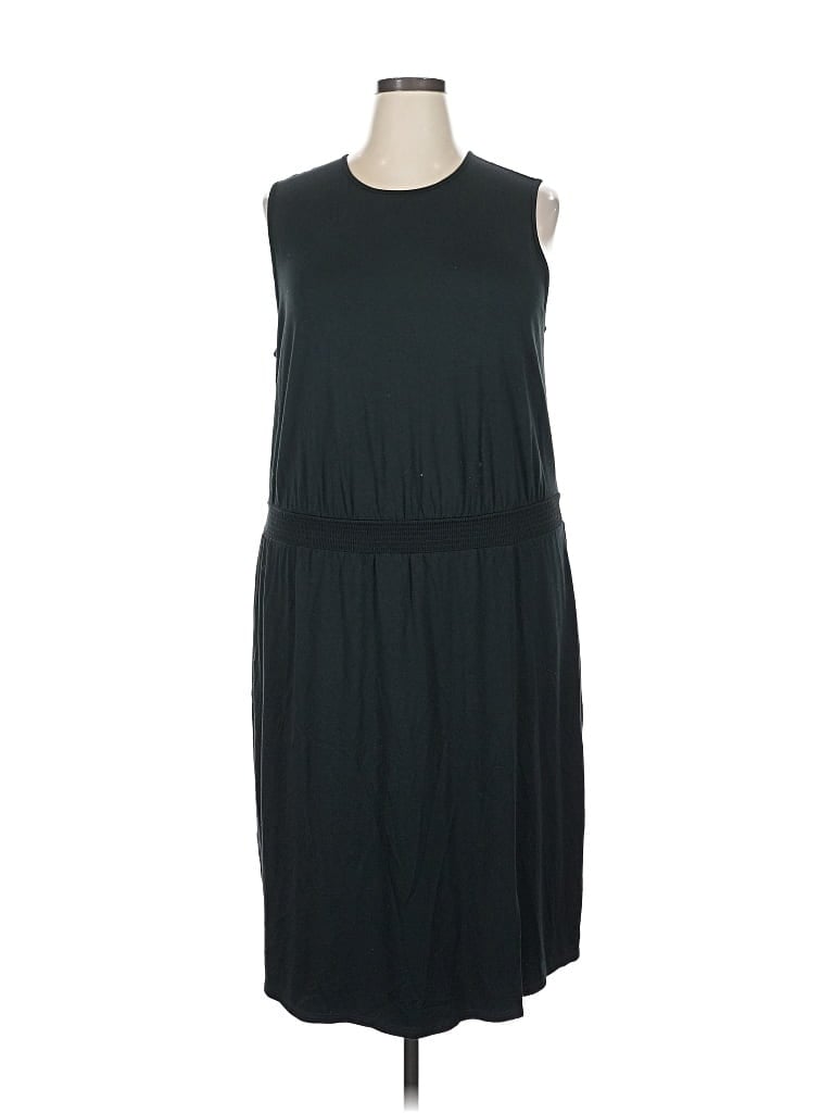Pre-owned Jjill Casual Dress In Black