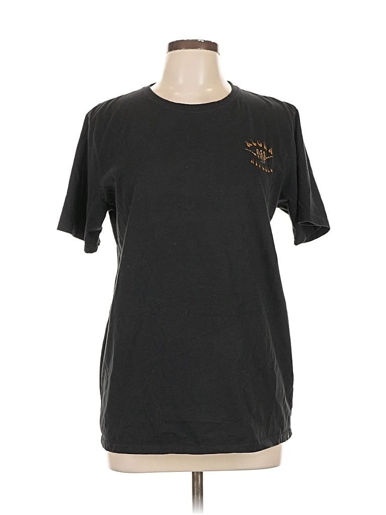 Pre-owned Rip Curl Short Sleeve T-shirt In Black