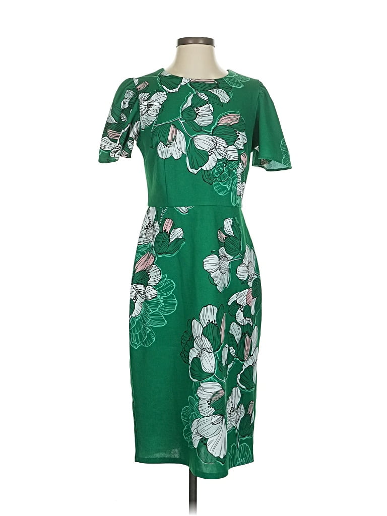 Pre-owned Liz Claiborne Casual Dress In Green