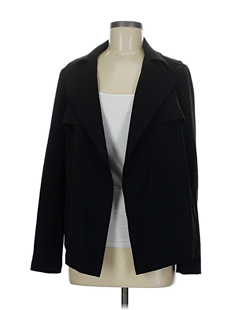 Pre-owned Joan Vass New York Blazer Jacket In Black