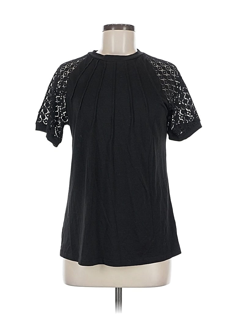 Pre-owned Unbranded Short Sleeve T-shirt In Black