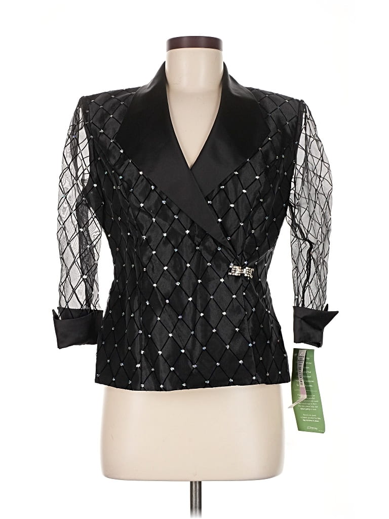 R & M Collection Blazer Jacket In Black