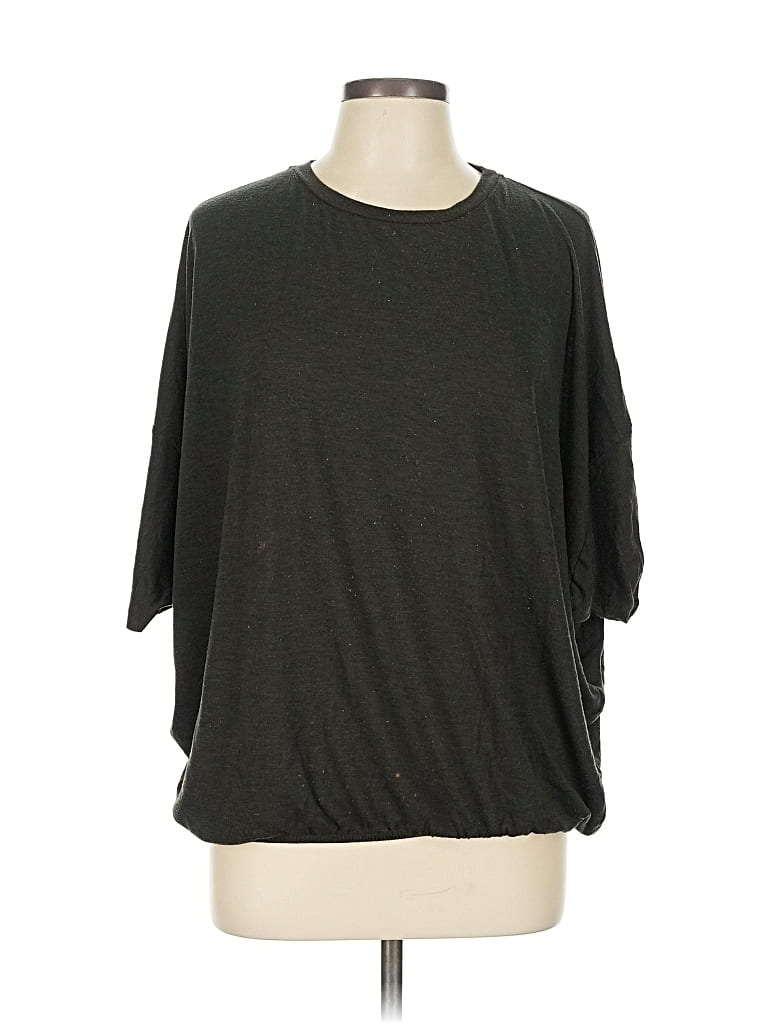 Pre-owned Unbranded 3/4 Sleeve T-shirt In Green