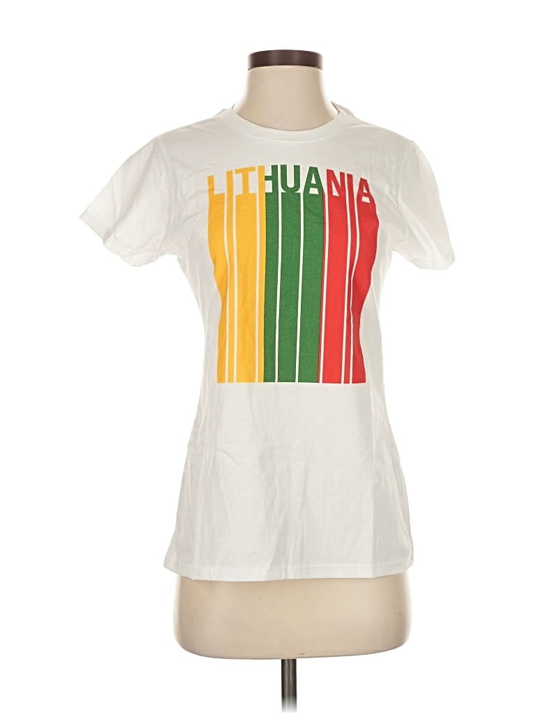 Pre-owned Port & Company Short Sleeve T-shirt In White