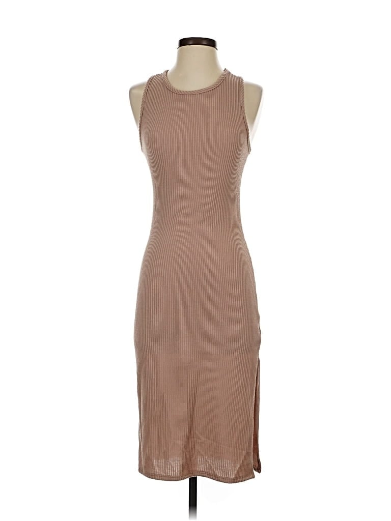 Pre-owned Olivia Rae Casual Dress In Brown