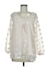 Cato 100% Polyester Ivory 3/4 Sleeve Blouse Size M - photo 1