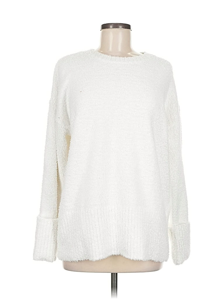 Pre-owned Unbranded Pullover Sweater In White