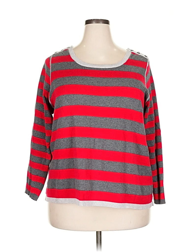 Pre-owned Tommy Hilfiger Pullover Sweater In Red